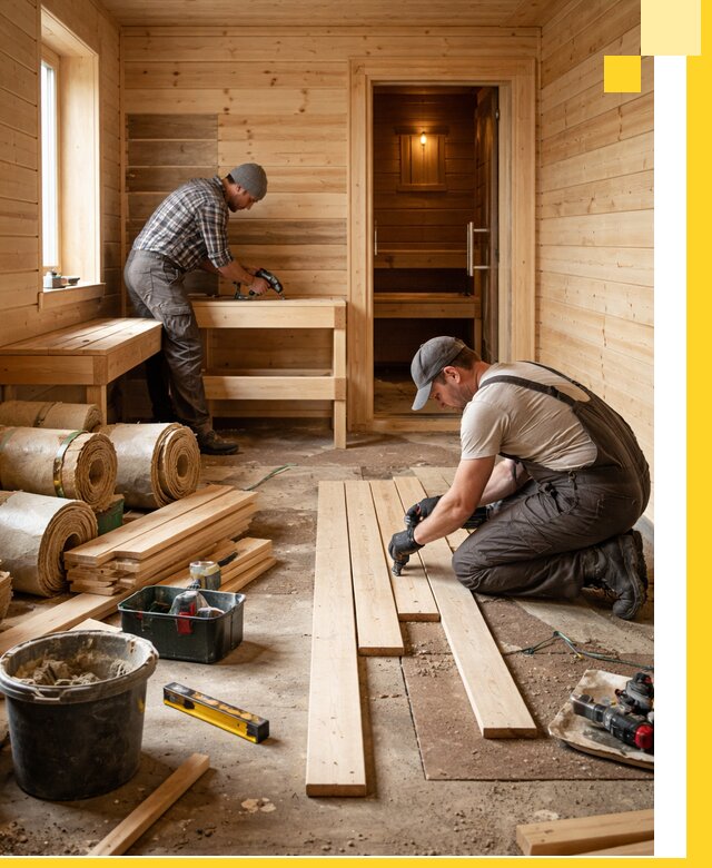 Индивидуальный проект бани с комнатой отдыха под ключ в Лениногорске