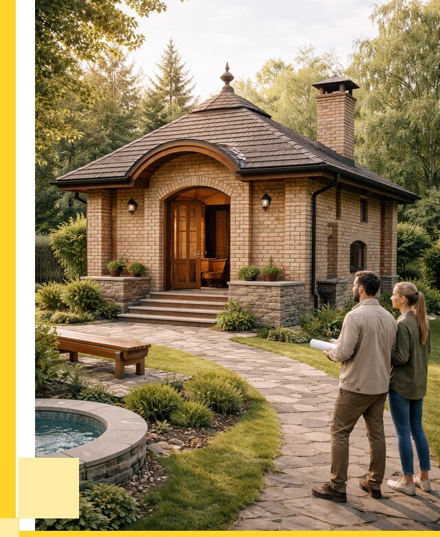 Проект кирпичной бани в Лениногорске от 30960 р. | ЭриданЛнр