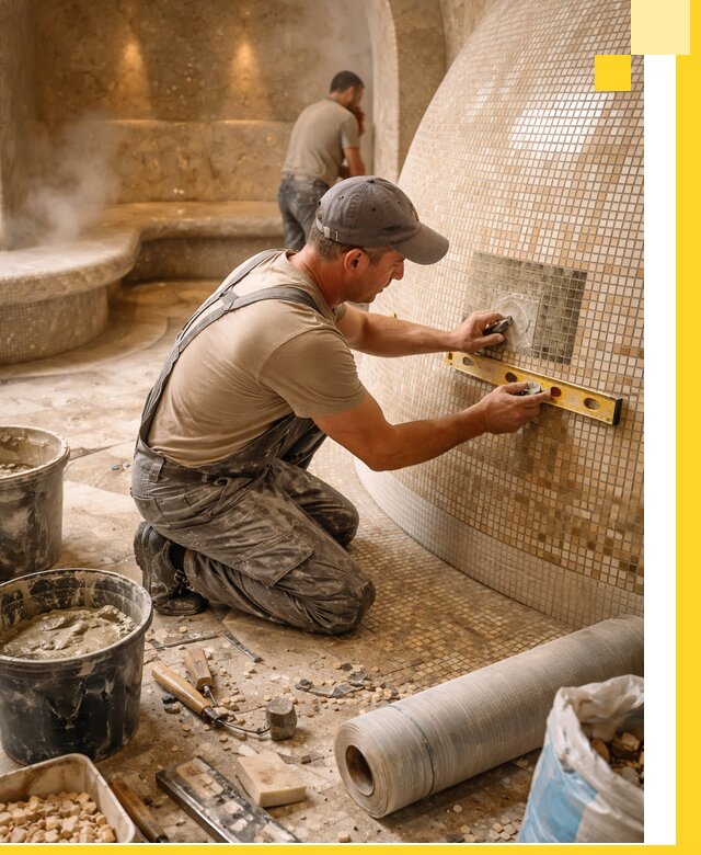 Хамам под ключ в Лениногорске: проектирование, строительство, отделка