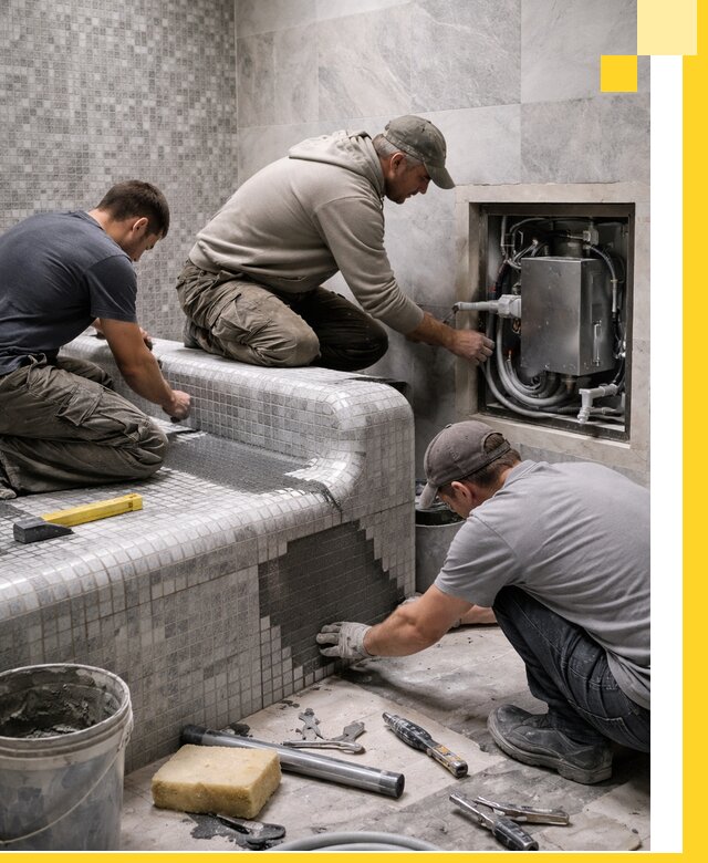 Проекты хамамов под ключ в Лениногорске и дизайн и строительство