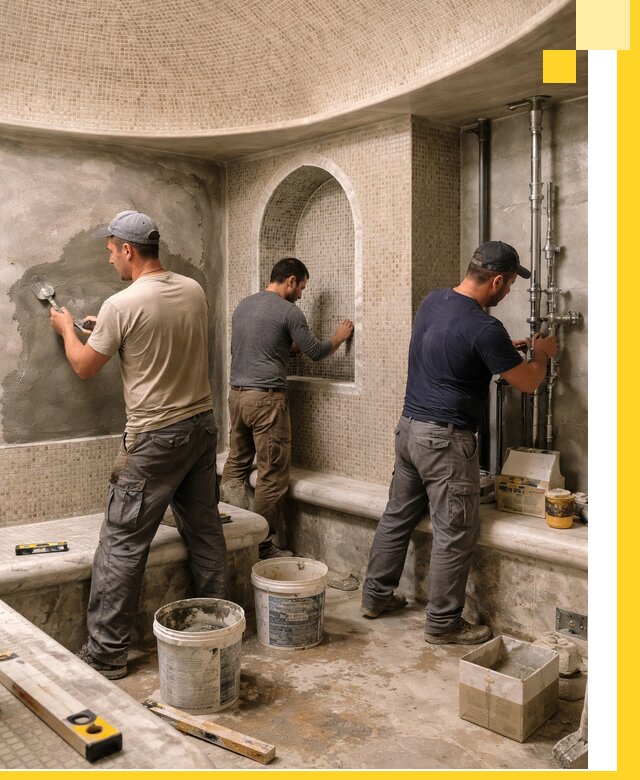 Профессиональный монтаж хамамов под ключ в Лениногорске с гарантией