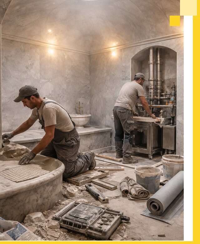 Строительство турецких бань хаммам под ключ в Лениногорске