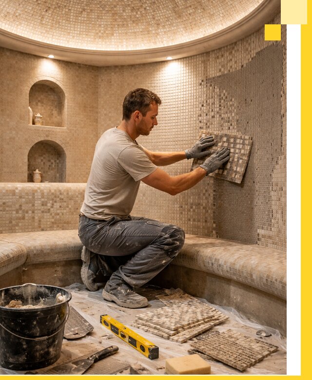 Устройство и монтаж домашнего хамама под ключ в Лениногорске