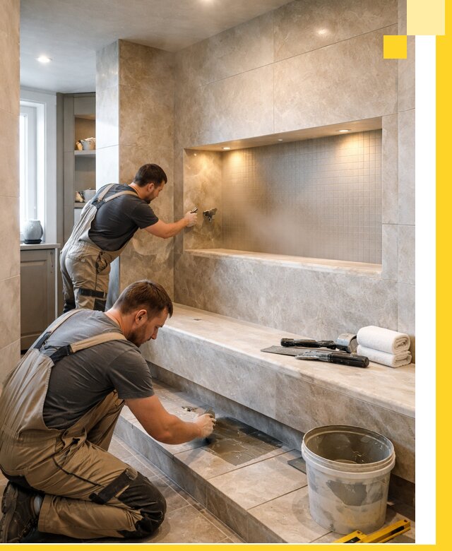 Профессиональное строительство хамама в квартире в Лениногорске