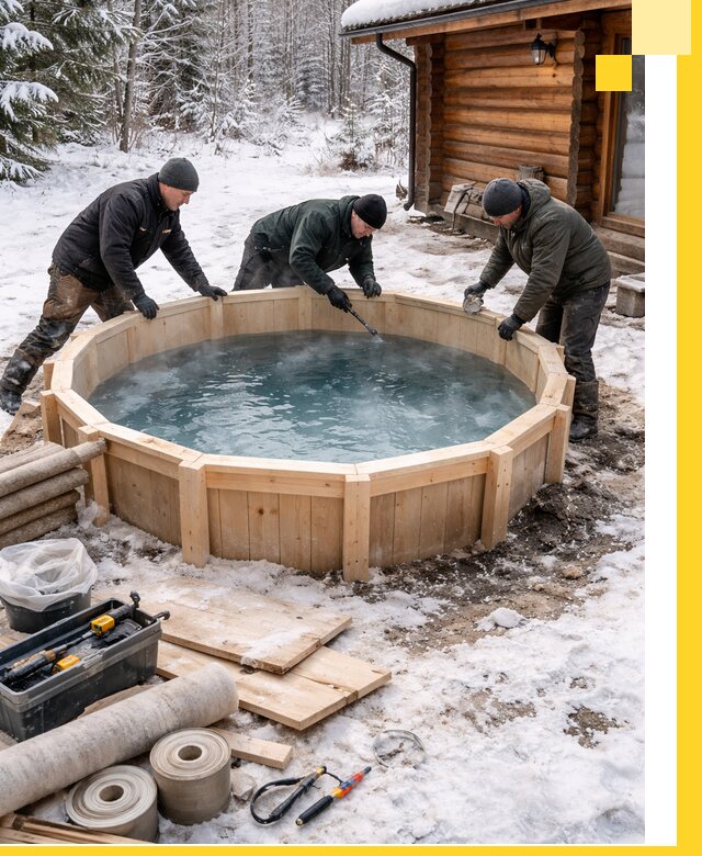 Изготовление и установка ледяных купелей под ключ в Лениногорске