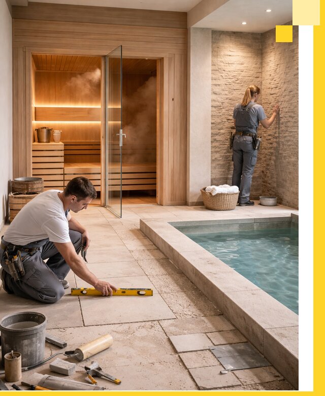 Комплексный дизайн и отделка интерьеров SPA под ключ в Лениногорске